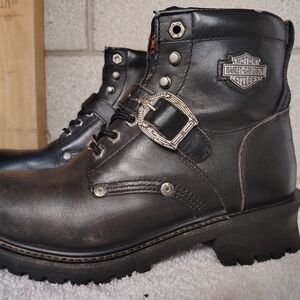 Harley-Davidson Black Leather Women's Boots